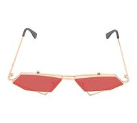 PATKAW Gafas de Sol Estilo Punk Forma de Ojo de Gato, Estructura Resistente y Ligera, Color Rojo, Ideales para Actividades al Aire Libre Todo el Año