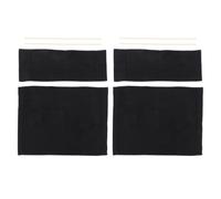 PATKAW Kit de 2 Fundas de Lona Negra para Sillas de Director Plegables Tela Resistente de Repuesto para Asiento Compatible con Sillas de Exterior y Jardín Reparación Práctica y