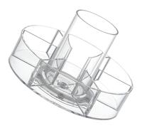 PATKAW Organizador de Maquillaje Giratorio 360° Multifuncional de PS Compartimentos para Baño y Cocina, Estante Transparente para Cosméticos y Especias