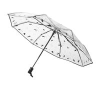 PATKAW Paraguas Plegable Automático Transparente Ligero y Resistente de Hierro y Pvc para Viaje y Uso Diario Fácil de Almacenar y Portátil para Hombre y Mujer