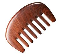 PATKAW Peine Masajeador de Madera Natural Púas Anchas para Estimular el Cuero Cabelludo y Promover Energía Durante el Cuidado del Cabello