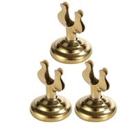 PATKAW Porta Números de Mesa Mini en Forma de U Metálico Dorado Pequeño, Soporte para Buffet y Menú, Expositor de Mesa 3 Piezas Adecuado para Bodas, Fiestas y Restaurantes