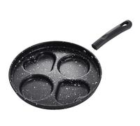 PATKAW Sartén Mini Multifunción para Huevos y Panqueques Revestimiento Antiadherente de Piedra para Desayuno, Sartén Redonda de 4 Círculos, Utensilio de Cocina Doméstica Segura y