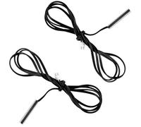 PATKAW Sonda Sensor de Temperatura Ntc 10k 3950 2 Piezas Cable de 1 Metro para Medición Digital y Control de Temperatura Industrial y Automotriz