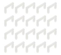 PATKAW Soporte en Forma de U para Conexión Invisible de Muebles de Plástico Blanco Excelente Durabilidad para Uso Doméstico y Profesional, Paquete de 50 Unidades