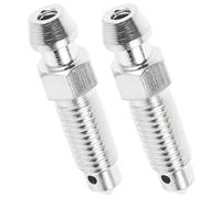 PATKAW Válvula de Purga de Horquilla 2 Piezas Tornillo de Purga Hidráulica M7X1 Hierro Galvanizado para Motos Cross Accesorio Mantenimiento Sistema de Frenos Mecánicos y Bricolaje