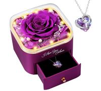 PatNlevs Rosa Eterna, Regalos para Mujeres, Regalos Originales para Madres, Novia, Esposa y Más, Ideal para Cumpleaños, Aniversario, Navidad o Día de la Madre (Púrpura)