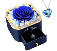 PatNlevs Rosa Eterna, Regalos para Mujeres, Regalos Originales para Madres, Novia, Esposa y Más, Ideal para Cumpleaños, Aniversario, Navidad o Día de la Madre (Azul)