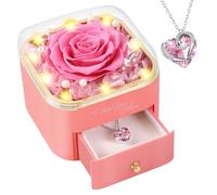 PatNlevs Rosa Eterna, Regalos para Mujeres, Regalos Originales para Madres, Novia, Esposa y Más, Ideal para Cumpleaños, Aniversario, Navidad o Día de la Madre (Rosa)