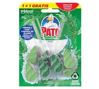Pato - Active Clean Colgador para Inodoro, Frescor Intenso, Perfuma y Desinfecta, Aroma Pino. Dou pack, 2 unidades