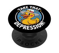 Pato Alegre Humor Motivador Mensaje Salud Mental PopSockets PopGrip Adhesivo
