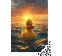 Pato Amarillo Puzzle 1000 Piezas Adultos - Rompecabezas Adultos - Puzzle Adultos para Ejercitar La Lógica Y La Coordinación Sensorial - Juegos EduGatosivos 1000pcs (75x50cm)
