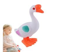 Pato ambulante para subir, pato saltador para, Juguete de arrastre en forma de pato de fantasía, Juguetes lindos para saltar de pato móviles, juguete de retroceso de primavera de novedad para el