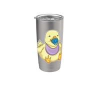 Pato Bebé Chupete Babero Vaso térmico de acero inoxidable de doble pared
