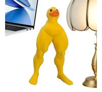 Pato Buff musculoso, Estatua del pato Buff | Figura de resina de pato animal con patas musculosas - Pato peculiar decorativo divertido lindo del músculo de la novedad para el dormitorio, estreno de un