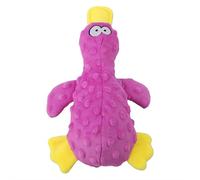 Pato calmante duradero para perros, juguete para masticar de pato de peluche amarillo para perros, soporte calmante mejorado para cachorros de interior