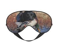 Pato Caza Labrador Perro Cool Negro Cachorro Animal, Cubreojos completos Antifaz bloqueador de luz Antifaz para dormir Antifaz suave con los ojos vendados Noche