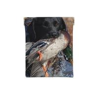 Pato Caza Labrador Perro Cool Negro Cachorro Animal, Squeeze Top Wallet Bolsa de Almacenamiento para Mujer Monedero pequeño Bolsa de Cambio