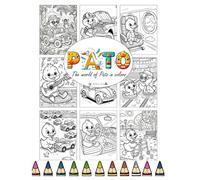 PATO; coloring book - kids coloring books with 40 pages - PATO coloring books for kids - cute coloring book - simple coloring book - coloring book for kids to have fun