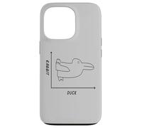 Pato Conejo Ilusión Óptico Divertido Psicología Visual Truco Carcasa para iPhone 13 Pro