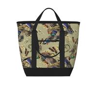 Pato de acuarela,Bolsas de almuerzo de gran capacidad, bolsa de mano térmica para mujeres, hombres, trabajo, picnic, viajes.