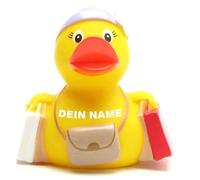 Pato de baño - personalizable (Shopping-Queen Pato)