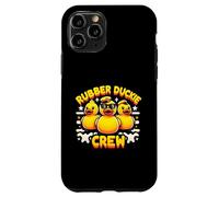 Pato de goma amarillo retro en crucero del pato capitán de los años 70 y 80 Carcasa para iPhone 11 Pro