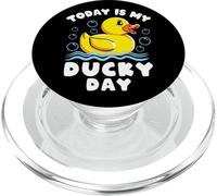 Pato de Goma Divertido Hoy es el día de mi Patito Lucky PopSockets PopGrip para MagSafe