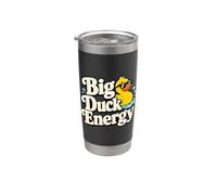 Pato de goma divertido Pato grande Energía Baño Pato Humor Vaso térmico de acero inoxidable de doble pared