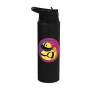 Pato de goma lindo y travieso Patito de goma de rizado Stainless Steel Insulated Water Bottle