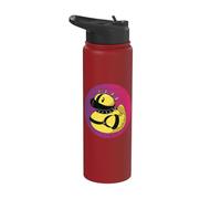 Pato de goma lindo y travieso Patito de goma de rizado Stainless Steel Insulated Water Bottle
