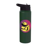Pato de goma lindo y travieso Patito de goma de rizado Stainless Steel Insulated Water Bottle