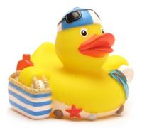 Pato de goma para la playa. DUCKSHOP - Pato de baño L: 8 cm.