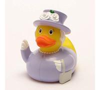 Pato de goma Queen Isabel II | Pato de baño | L: 8,5 cm