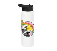 Pato de goma Surfing Great Wave Kawaii Rainbow Anime Stainless Steel Insulated Water Bottle