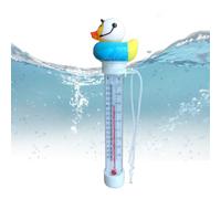Pato De Goma Termómetro Piscina, 20 Cm Pool Thermometer, Con Cuerda, Irrompible, Fabricado Con Materiales Resistentes De ABS Y PVC, Utilizando Una Fórmula Segura De Queroseno De Aviación