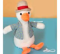 Pato de Juguete Musical con Chaleco Desmontable y Lindo Sombrero | Suave tela de algodón PP, Herramienta educativa ideal, Diversión para todas las edades, Atractivo y lindo, Perfecto para