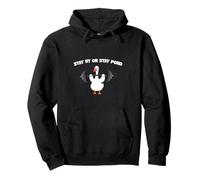 Pato de Levantamiento de Pesas Stay Fit Or Stay Fond Funny Workout Gym Sudadera con Capucha