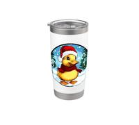 Pato de Navidad Vaso térmico de acero inoxidable de doble pared