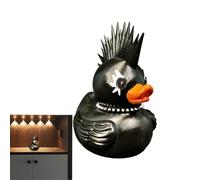Pato del Salpicadero del Coche - Pato del Diablo Adorno para Coche Pato De Death Rock | Estatua del Pato del Diablo De Satán, Pato De La Roca De La Muerte Gótica del Punk De Satán, Decoración