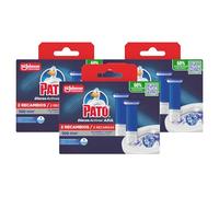 Pato Discos Activos WC Agua Azul, Colorea el Agua de Azul, Limpia, Refresca y Perfuma el Inodoro, Eficacia 360°, Pack 6 Recambios = 36 Discos