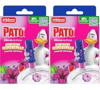 Pato Discos Activos WC Edición Limitada Hibiscus Hyperspace, Limpia, Refresca y Perfuma el Inodoro, Eficacia 360°, 1 Aparato + 1 Recambio : 6 discos (Paquete de 2)