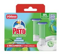 Pato Discos Activos WC Edición Limitada Mint Matrix, Limpia, Refresca y Perfuma el Inodoro, Eficacia 360°, 2 Recambios = 12 discos