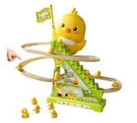 Pato Eléctrico Escaleras Juguete - Tobogán Montaña Rusa Eléctrico 12 Patos Subiendo | Mejora Coordinación Mano-Con Música Para Niños Y Pequeños