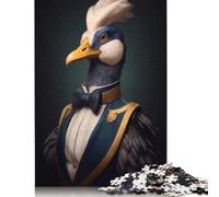 Pato Elegante con Esmoquin, Rompecabezas de cartón Premium, Juego Educativo, Regalo para niños y Adultos, 1000 Piezas (38 x 26 cm)