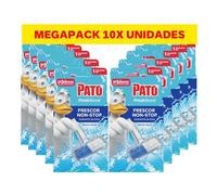 Pato Fresh Boost Colgador WC Marine Wave, Limpia, Refresca y Perfuma el Inodoro, Frescor Intenso, Pack 10 Colgadores