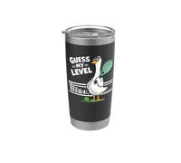 Pato Gracioso De Pádel: Adivina Mi Nivel De Pádel Vaso térmico de acero inoxidable de doble pared