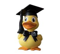 Pato graduado - Lindo juguete de figuras, pequeña pantalla decorativa | Modelo de recuerdo inspirado en el núcleo, acento de mesa divertido para regalos de fiesta, escritorio de estudio, esquina de do