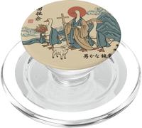 Pato Jesús Arte Japonés Ganso Pastor Cordero Cruz PopSockets PopGrip para MagSafe