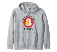 Pato Kawaii I Just Really Love Cheese Food Lover Sudadera con Capucha